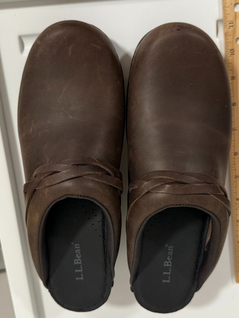 L.L. Bean Women's Brown Leather Clogs